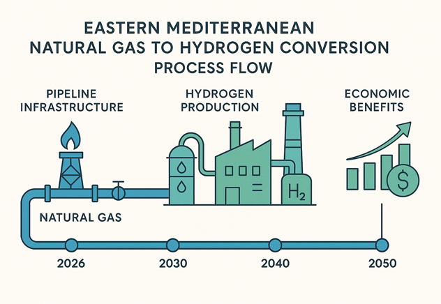 natural gas to hydrogen conversion process flow